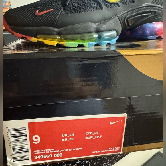 Nike Black Sneakers with Multicolor Accents - Picture 6 of 6